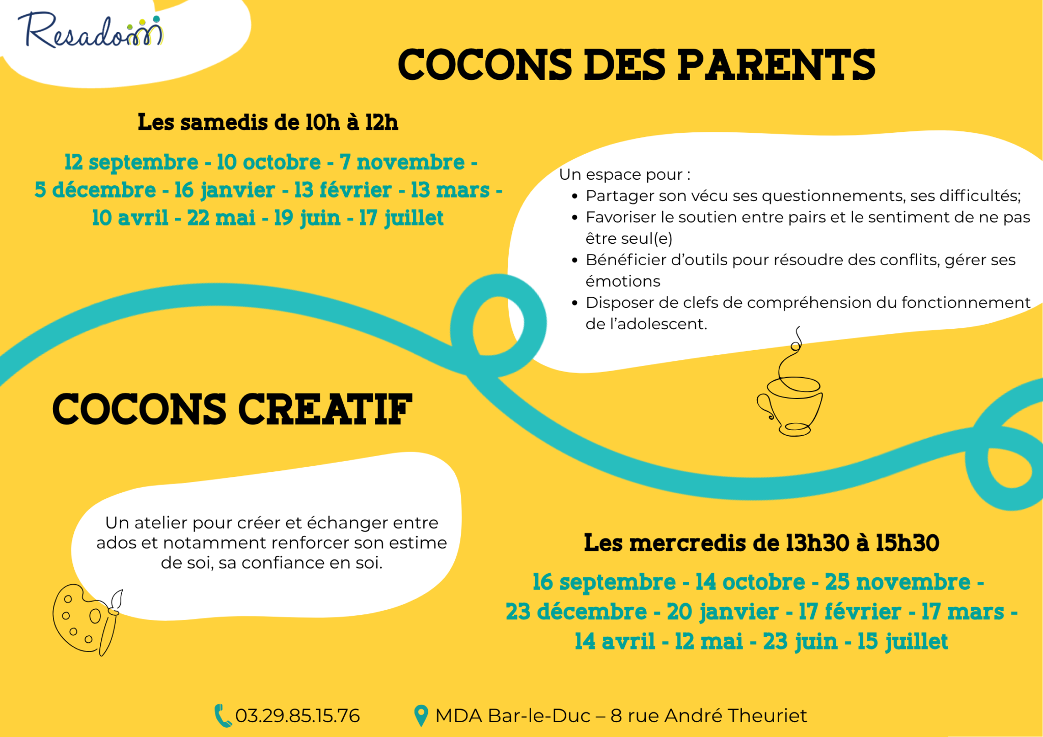 Nouvelle saison des cocons 2026-2027